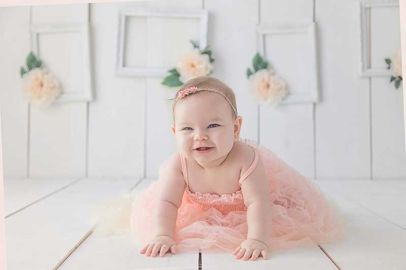 adorable baby girl laugh